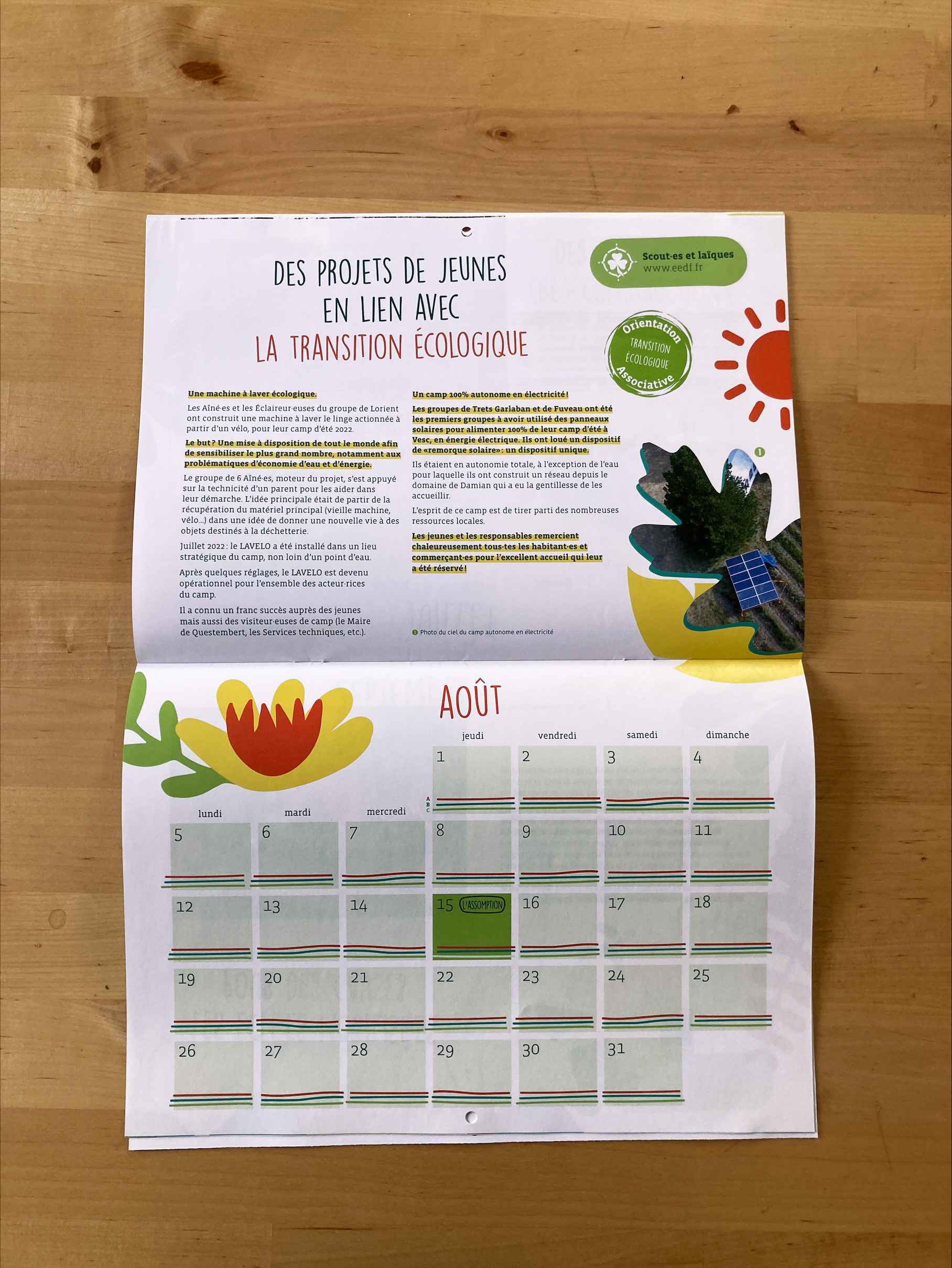 Août "Des projets de jeunes en lien avec la transition écologique"